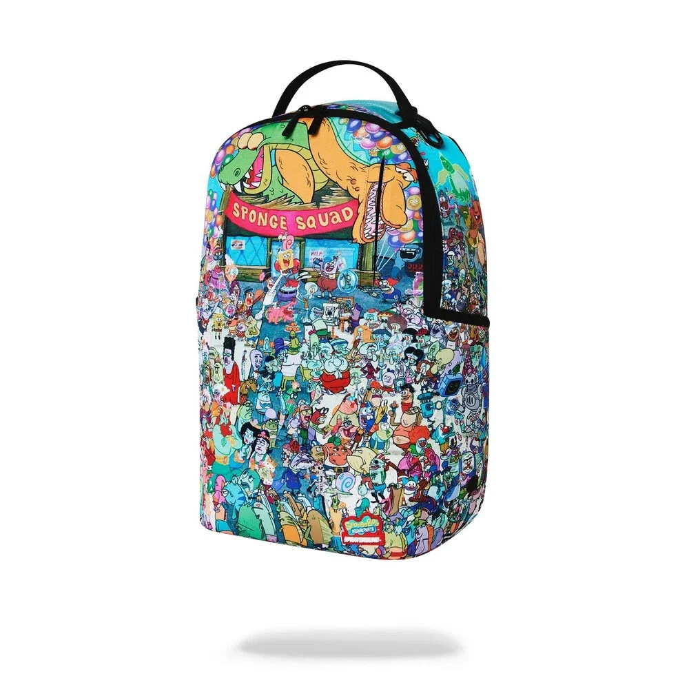 Sprayground Spongebob Big Ocean Party Backpack Unisex Multi Shoulder Bag SPR336